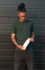 Men’s/Unisex Basic Forest Green Bamboo T-Shirt - SALT Leisure Wear