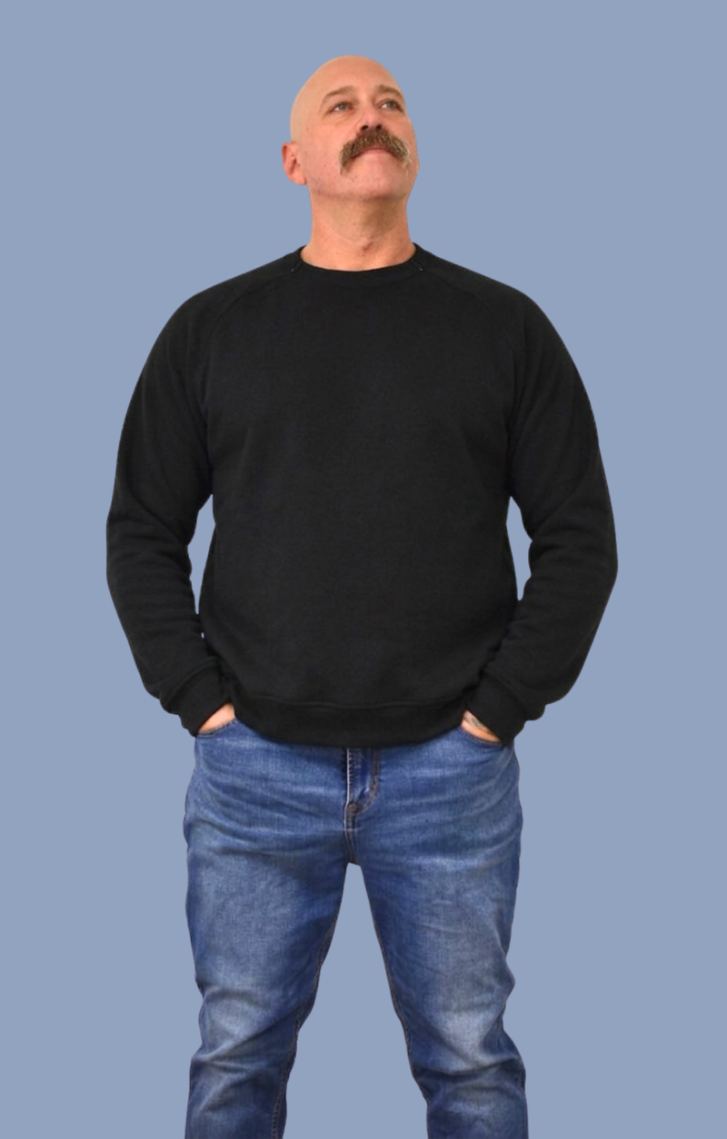 PRE-ORDER Resilient Men’s Crew Neck Sweatshirt (CHEST PICC/PORT for EASY ACCESS)
