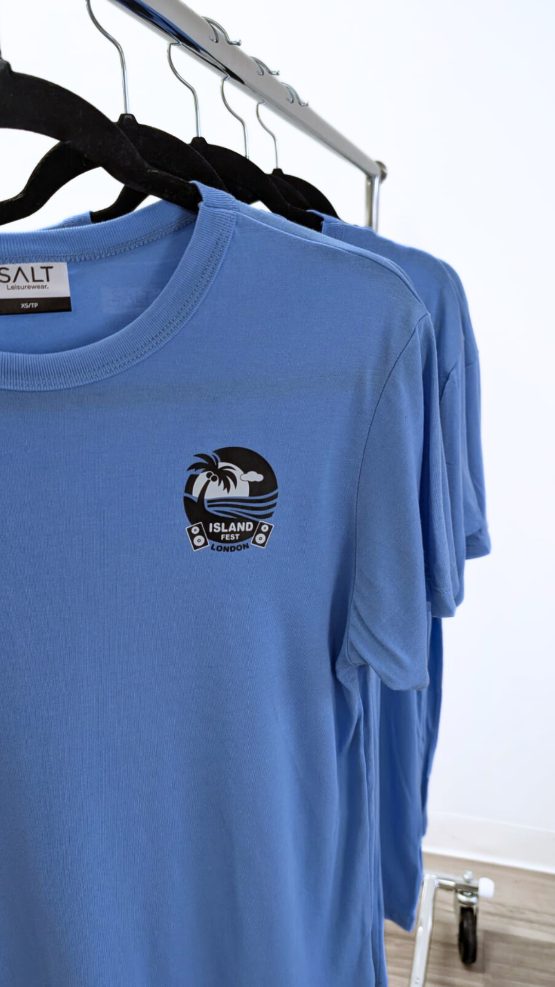 Island Fest Exclusive: Ocean Blue Relaxed Fit Bamboo Tee (Unisex)