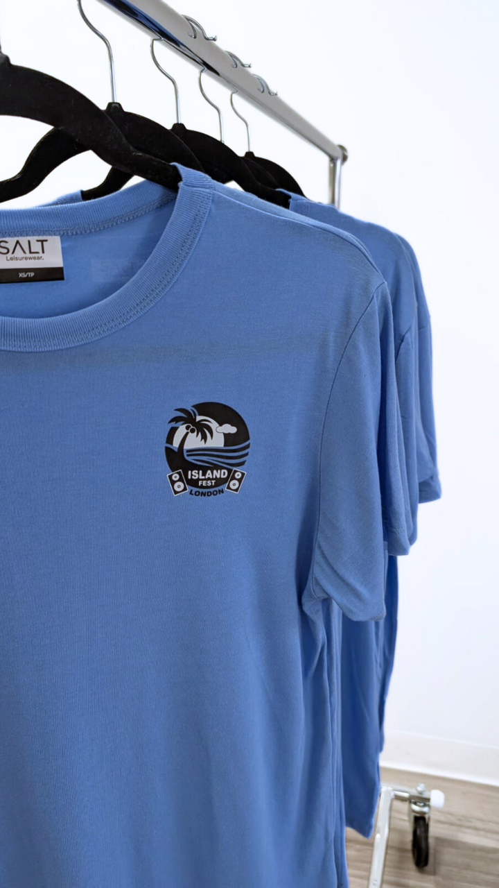 Island Fest Exclusive: Ocean Blue Relaxed Fit Bamboo Tee