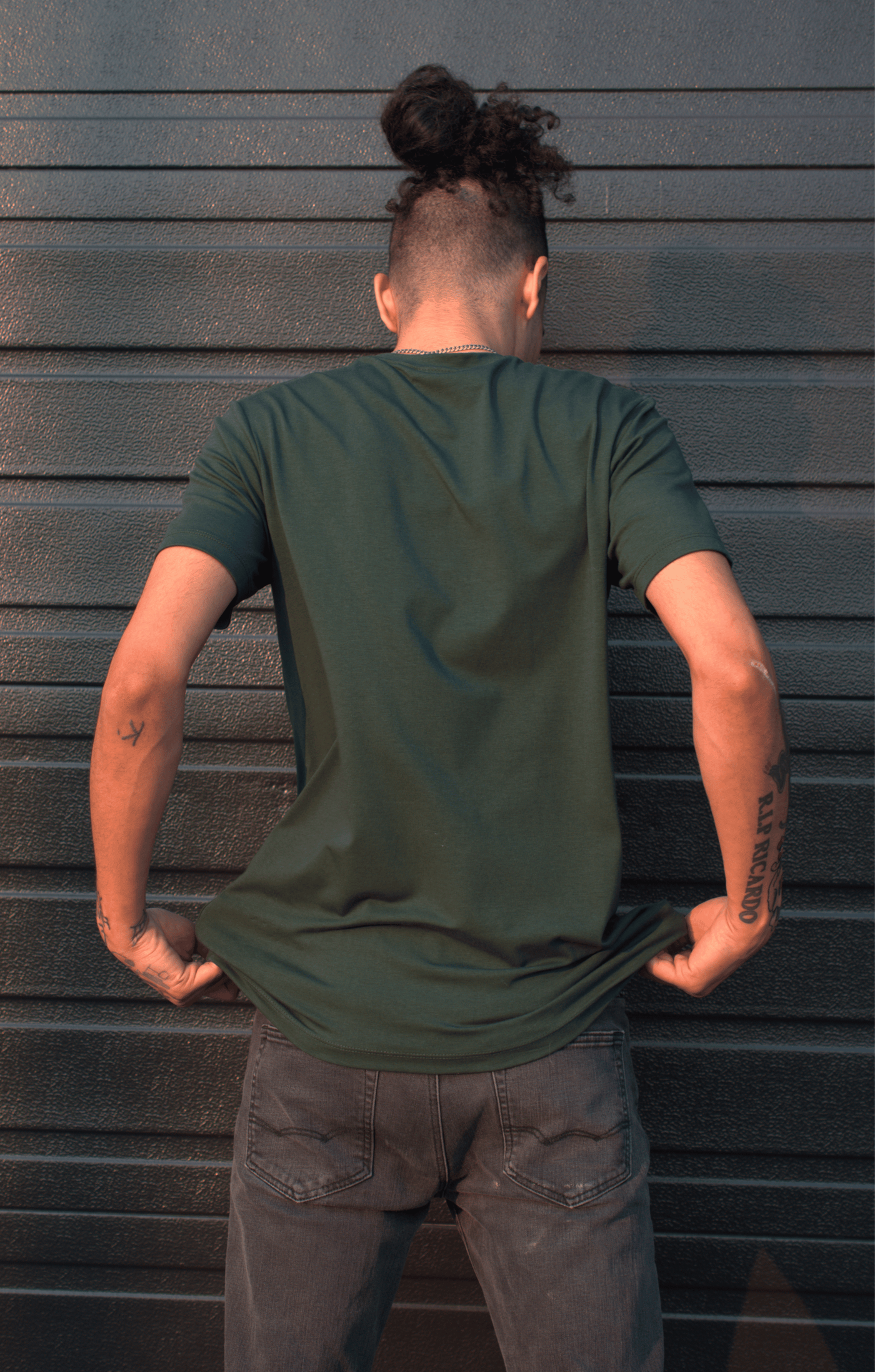 Men’s/Unisex Basic Forest Green Bamboo T-Shirt
