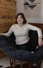 Women’s Bamboo Ivory Long Sleeve Top - SALT Leisure Wear