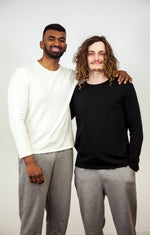 Men’s Bamboo Black Long Sleeve Top - SALT Leisure Wear