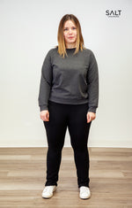 Women’s Bamboo Charcoal Crew Neck Sweatshirt - SALT Leisure Wear