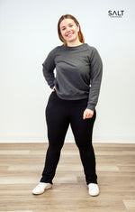 Women’s Bamboo Charcoal Crew Neck Sweatshirt - SALT Leisure Wear