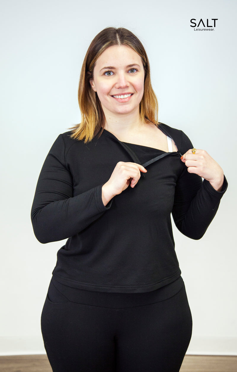 Resilient Women’s Bamboo Long Sleeve Top (CHEST PICC/PORT for EASY ACCESS)