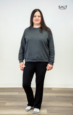 Women’s Bamboo Charcoal Crew Neck Sweatshirt - SALT Leisure Wear