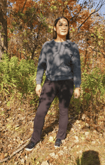 Women’s Bamboo Black Mid-Waist Boot Cut Yoga Pants - SALT Leisure Wear